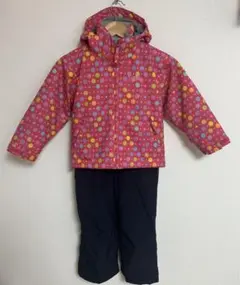 NIMA 子供用 スキーウェア ピンク ドット