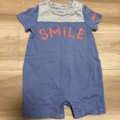 babyGap ブルー グレー ロンパース 0-6months 60cm