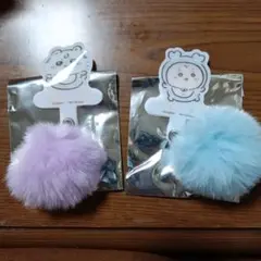 ちいかわベビー ノベルティ ぽんぽんチャーム付きフォンタブ モモンガ＆古本屋