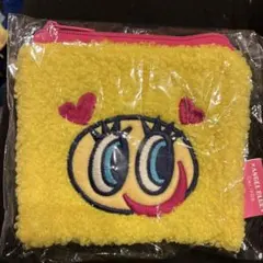 エンジェルブルー　もこもこスクエアポーチ　イエロー
