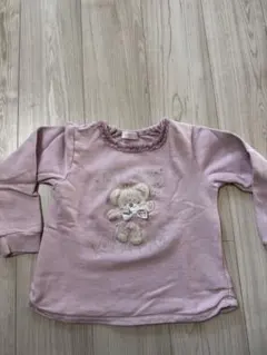 mezzo piano ピンク クマ トレーナー 130