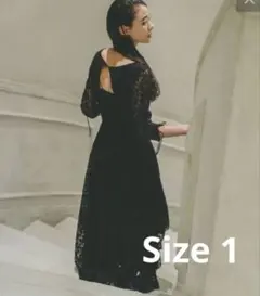 kastane カスタネ Uneven lace dress オケージョンワンピ