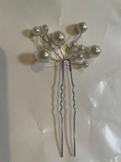パール付きヘアピン 2個セット