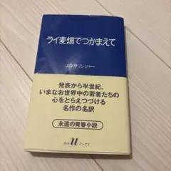 ライ麦畑でつかまえて J.D.サリンジャー 野崎孝訳