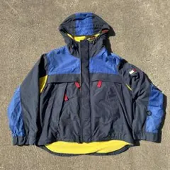 90s TOMMY HILFIGER フード付きナイロンジャケット Sサイズ