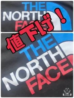 ノースフェイスロゴ長袖ロンＴシャツ(Ｍ)ポリエステル100%