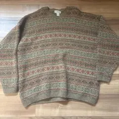 L.L.Bean （エルエルビーン）フェアアイル型ウールセーターのサムネイル