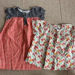 プチバトー ワンピース カットソー 2点セット 18m 81cm