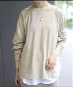 即日発送　SLOBE IENA Champion 別注ラグランスリーブTシャツ