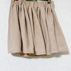 CLEF DE SOLベージュ プリーツミニスカート　 Mサイズ