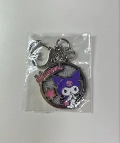 サンリオキャラクターズ　キラキラ透明メタルチャーム　クロミ