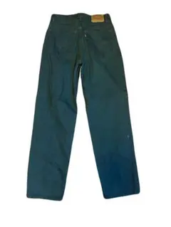[W29L30]Levi's550 後染めグリーン　vintage デニムパンツ