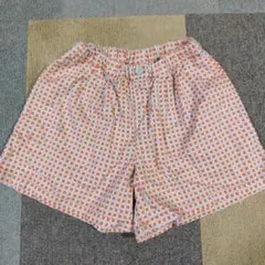 オレンジ水玉模様 ショートパンツ　ユニクロ　　130