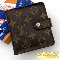 LOUISVUITTONルイヴィトン モノグラム コンパクトジップ 折り財布