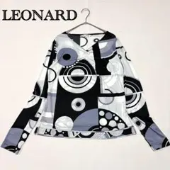 訳あり LEONARD レオナール カーディガン 長袖カンカン素材 44 - メルカリ
