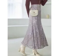 GRL Lサイズ　ハイウエストレースマーメイドスカート[pm025]