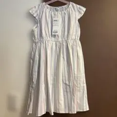 新品　タグ付き　any FAM 半袖ワンピース 130cm ストライプ