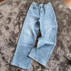 INDIMARK ニューワイド デニムパンツ　ブリーチ　Sのサムネイル