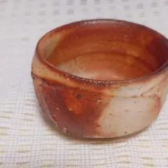 古志野　志野焼　絵志野　アンティーク志野焼　蔵出し　盃　杯　ぐい呑み　１客 古志野 志野焼 絵志野 アンティーク志野焼 蔵出し 盃 杯 ぐい呑み 1客