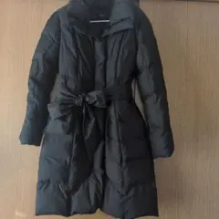 PREMIUM byVICKY ベルト付き ブラックダウンコート