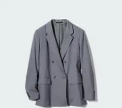 限定価格★美品　ユニクロ　ダブルジャケット　グレー　Sサイズ