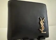 美品✨サンローラン二つ折り財布 黒