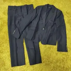 JOSEPH シルク混パンツスーツ セットアップ ピンストライプ 紺　サイズ38