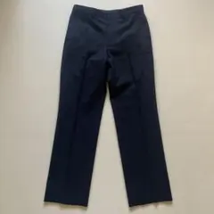 メンズ スラックス パンツ ブラック センタープレス シンプル