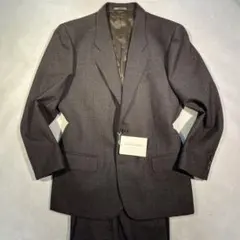 新品 ヴィンテージ M セットアップ ブラウン シングルスーツ ウール100%