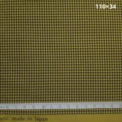 KeiFabricケイファブリックGEO STYLEチェックマスタードブラック