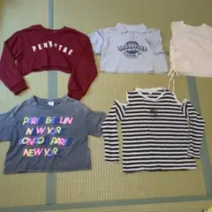 ATW ZARA ダンス衣装　半袖ティーシャツ　キッズ　女の子　150のサムネイル