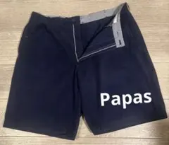 Papas パパス ハーフパンツ XL ネイビー コットンのサムネイル