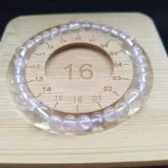 【新品】ラベンダーアメジスト＆水晶ブレスレット 天然石 パワーストーン ブレス