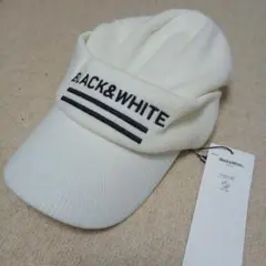 Black&White (ブラック＆ホワイト)未使用級　裏フリース ニット帽