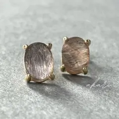 ムーンストーン ピアス