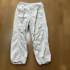 GUホワイトスーパーワイドカーゴパンツオフホワイトM