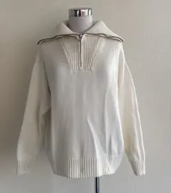 ZARA ハーフジップニット