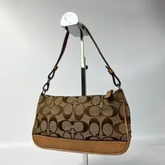 COACH コーチ アクセサリーポーチ ミニハンドバッグ ベージュ y2k