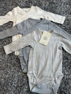 オーガニックコットン ボディスーツ 3枚セット