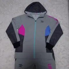 umbro ジャージ上下セット グレー/ピンク/ブルー