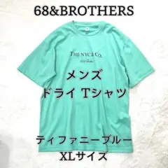 レア! 【68&BROTHERS】 ドライTシャツ ティファニーブルー XL