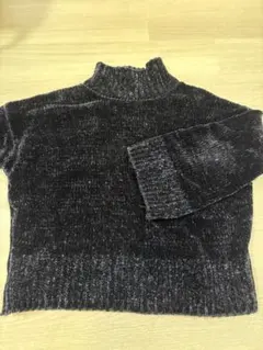 センスオブプレイス　ダークグレー ハイネックニット