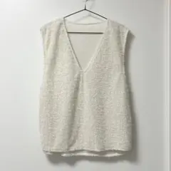 ファーベスト Vネック ラメジャギー