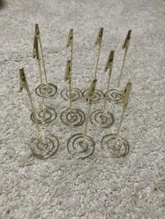 ゴールドクリップスタンド10個セット