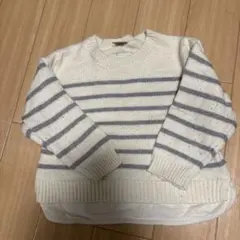 petit main ストライプニットセーター 90