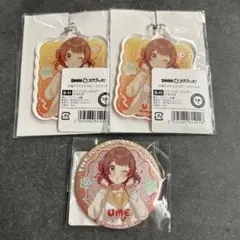 学園アイドルマスター　学マス　DMM アクリルキーホルダー　缶バッジ　花海佑芽