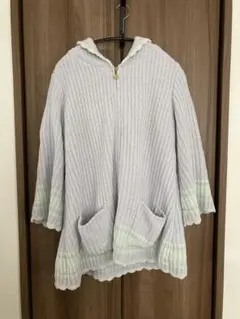 ジェラートピケ フード付き ルームウェア パーカー パジャマ ワンマイル 羽織り