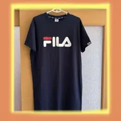 FILA ネイビー 半袖ワンピースTシャツ S