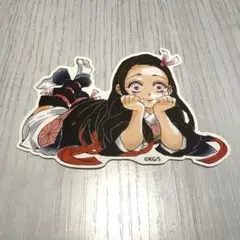 鬼滅　ダイカット ステッカー　竈門禰豆子 JUMP SHOP シール