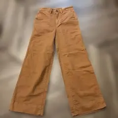 GAP ワイドレッグ パンツ 赤茶